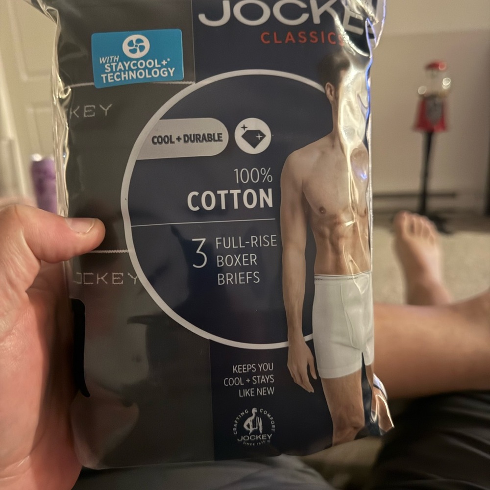 Jockey Classic Black and White Boxer Briefs